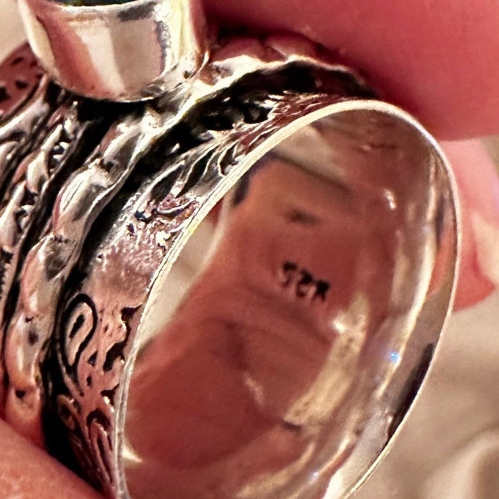 Sterling Silver 925 Spinner Ring - image 6